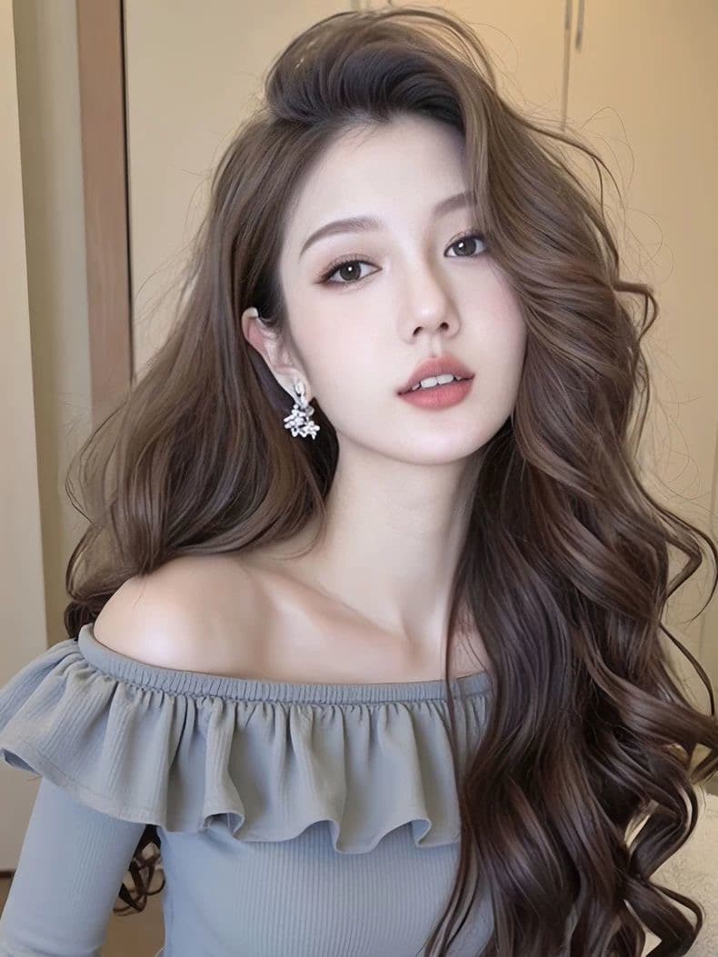 프랑스식 부드러운 여신 팬 한 단어 오프숄더 쇼트 스타일 맨위 이른 가을 새로운 몸매 가꾸기 슬림해 보이는 회색 프릴 티셔츠 상세 이미지 5