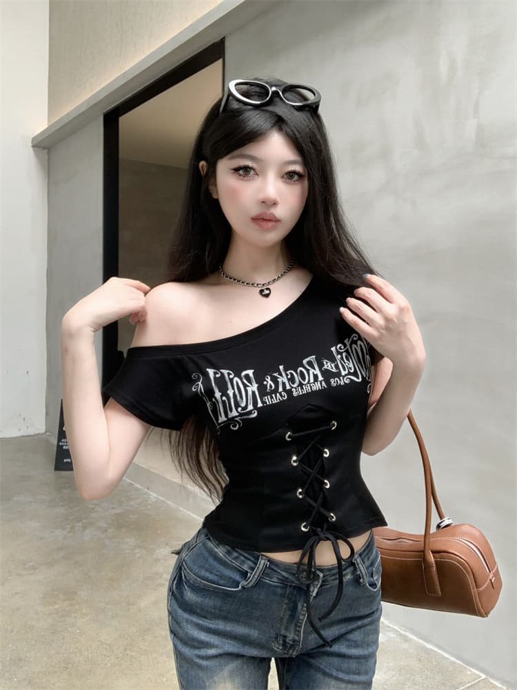 실사 작은 대중 디자인 센스 아메리칸 핫걸 동점 몸 계속하기 티셔츠 맨위 여성 상세 이미지 15