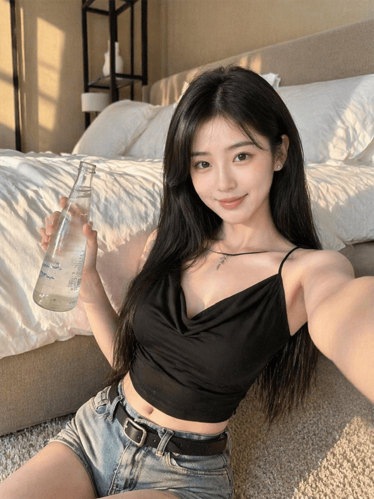 실사 흔들다 칼라 금속 버클 장식 조끼 상세 이미지 3