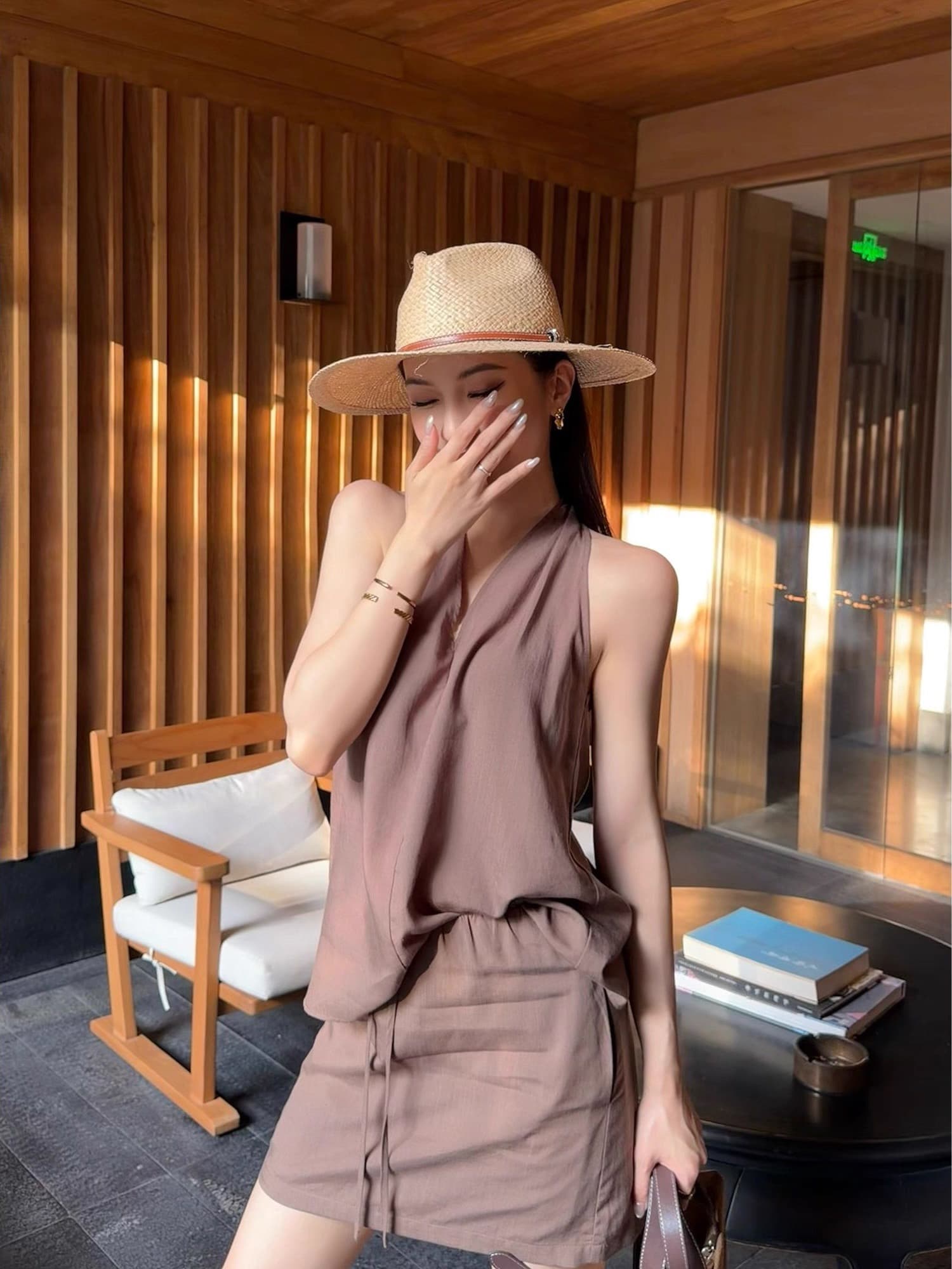 패션 출퇴근 바람 품격 익스트림 제인 바람 여름 민소매 몸매 가꾸기 세트 je05tzxl1514 이미지 4