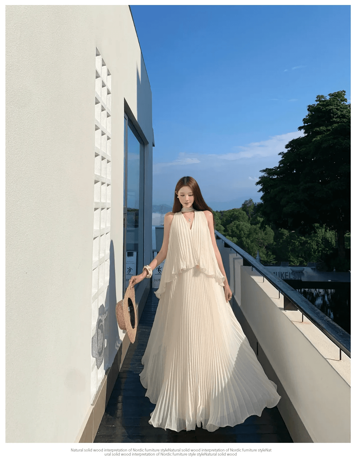 실사 해변가 착용 가져 가라. 휴가 바람 Tulle 조끼 슬립 여성 드레스 초여름 고유 한 아름다운 작은 치마 상세 이미지 15