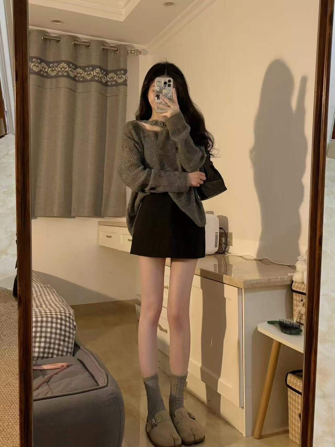 가을 겨울 차가운 소녀 달콤한 소금 부서 착용 가져 가라. 여성 외국 가스 연령 감소 수 있습니다. 소금 수 있습니다. 달콤한 작은 키 슬림해 보이는 투피스 슈트 상세 이미지 2