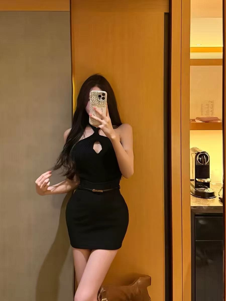 chill 챠오어 피카소 라인 순수한 욕망 십자가 행침 목 홀로우 아웃 니트 조끼 상세 이미지 4