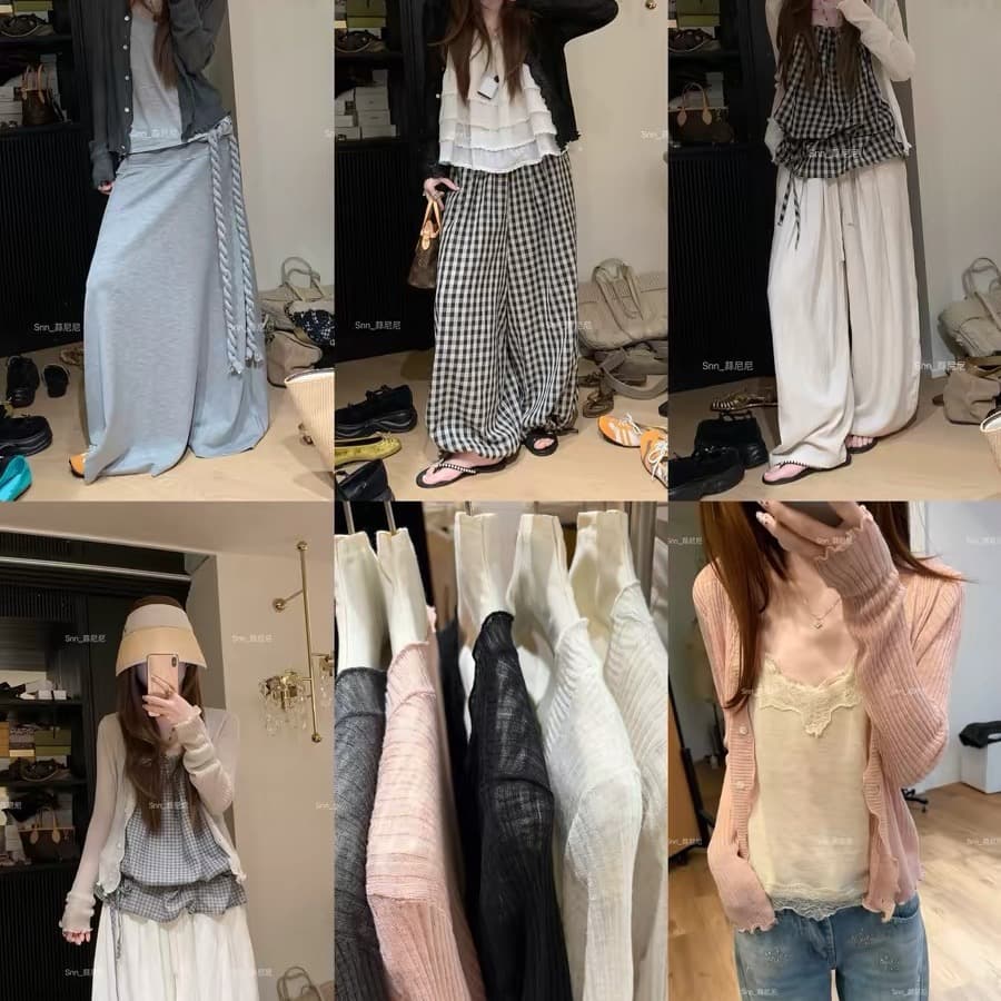 마늘 니켈 니켈 한 눈 청 ~을 통해 디스플레이 얇고 작은 외부 가져 가라. V넥 부서 버클 업 의류 품격 슬림해 보이는 오픈 가디건 여성 코트 351 이미지 5