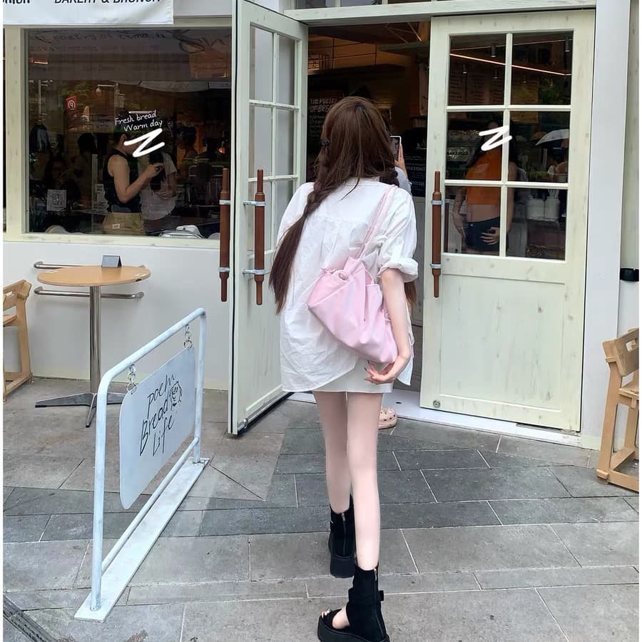 루이 茜 달빛 고백 여름 ins 바람 한국 스타일 느긋한 드레스 r3802w 이미지 5