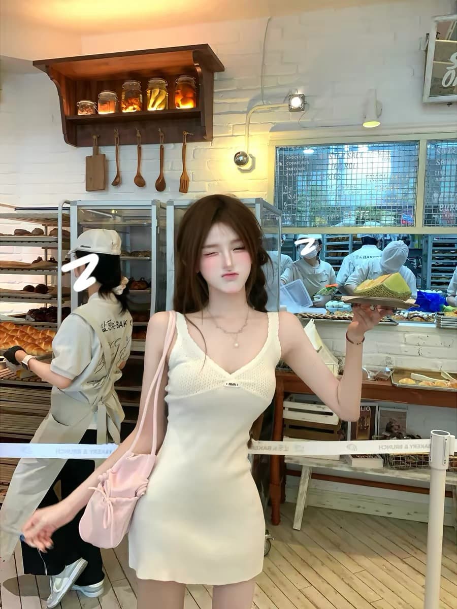 루이 茜 달빛 고백 여름 ins 바람 한국 스타일 느긋한 드레스 r3802w 상세 이미지 2