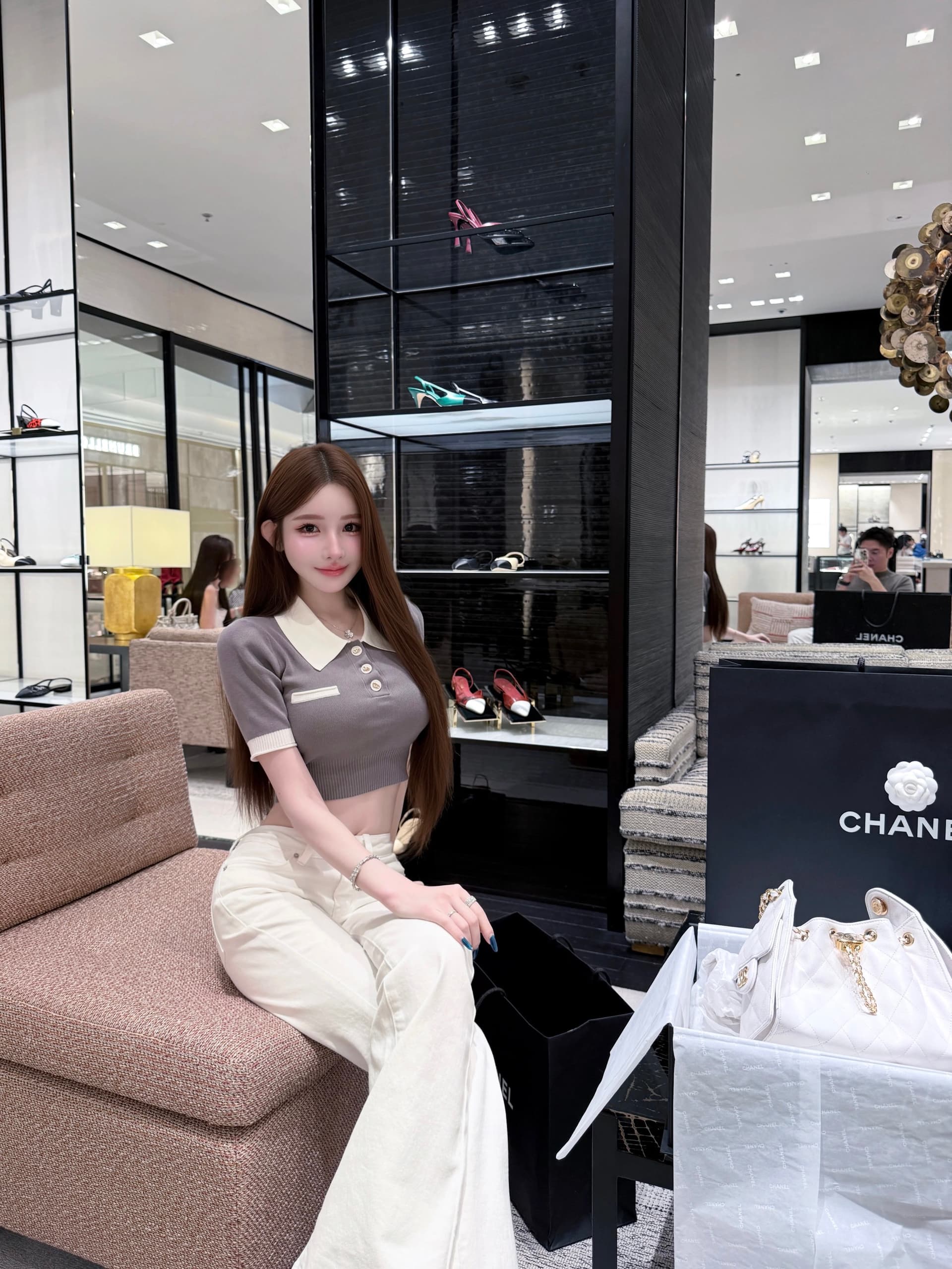 tutu 라이덴 천 골드 여름 패치워크 색상 폴로 칼라 미니멀리즘 다용도 슬림해 보이는 니트 반팔 맨위 dt1793 상세 이미지 4