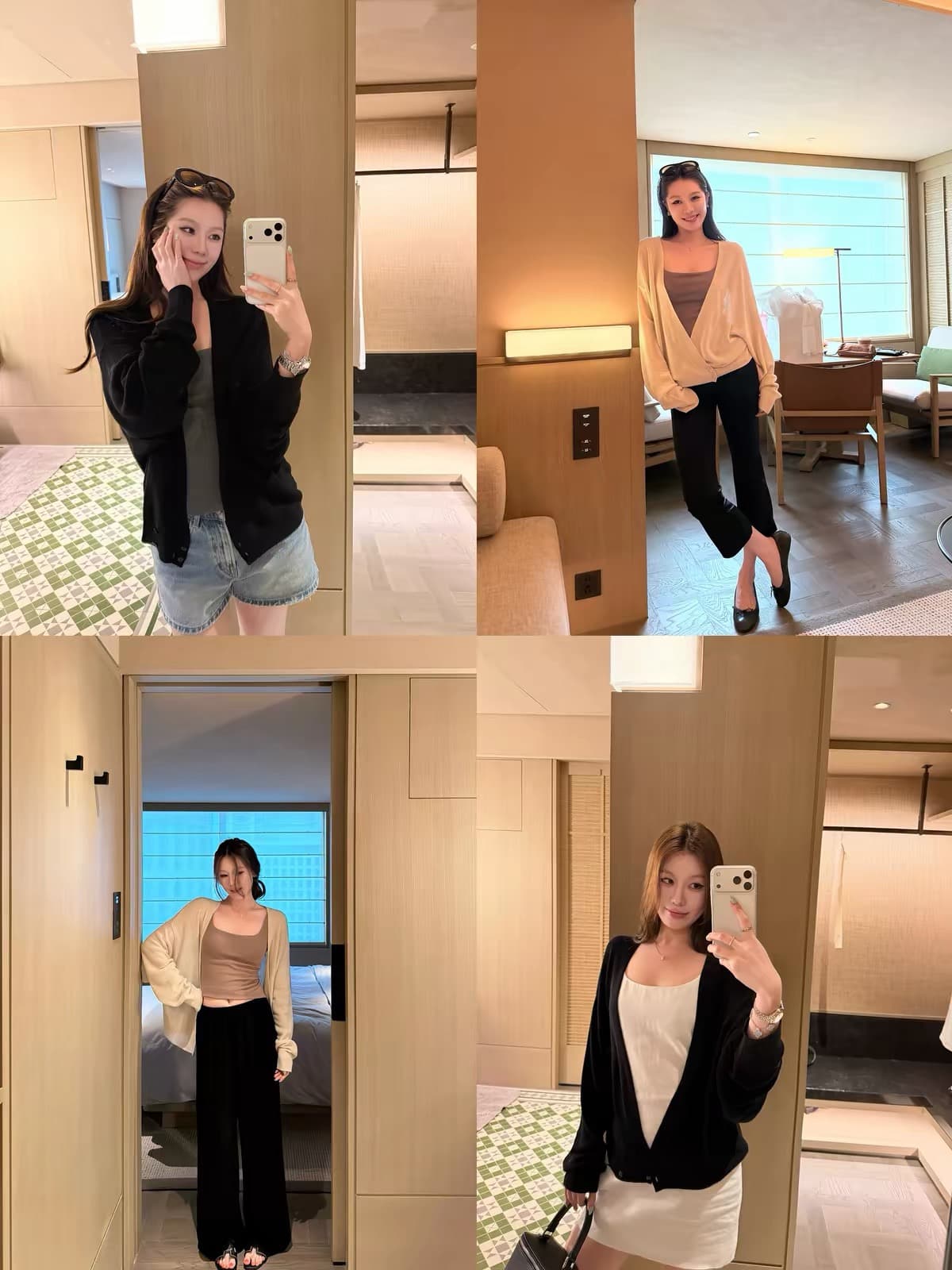 나비 보물 웃음 라이 경기 서울 아마 느긋한 센스 배트윙 소매 루즈핏 오픈 가디건 슬림해 보이는 재킷 여성 고급 센스 외부 가져 가라.