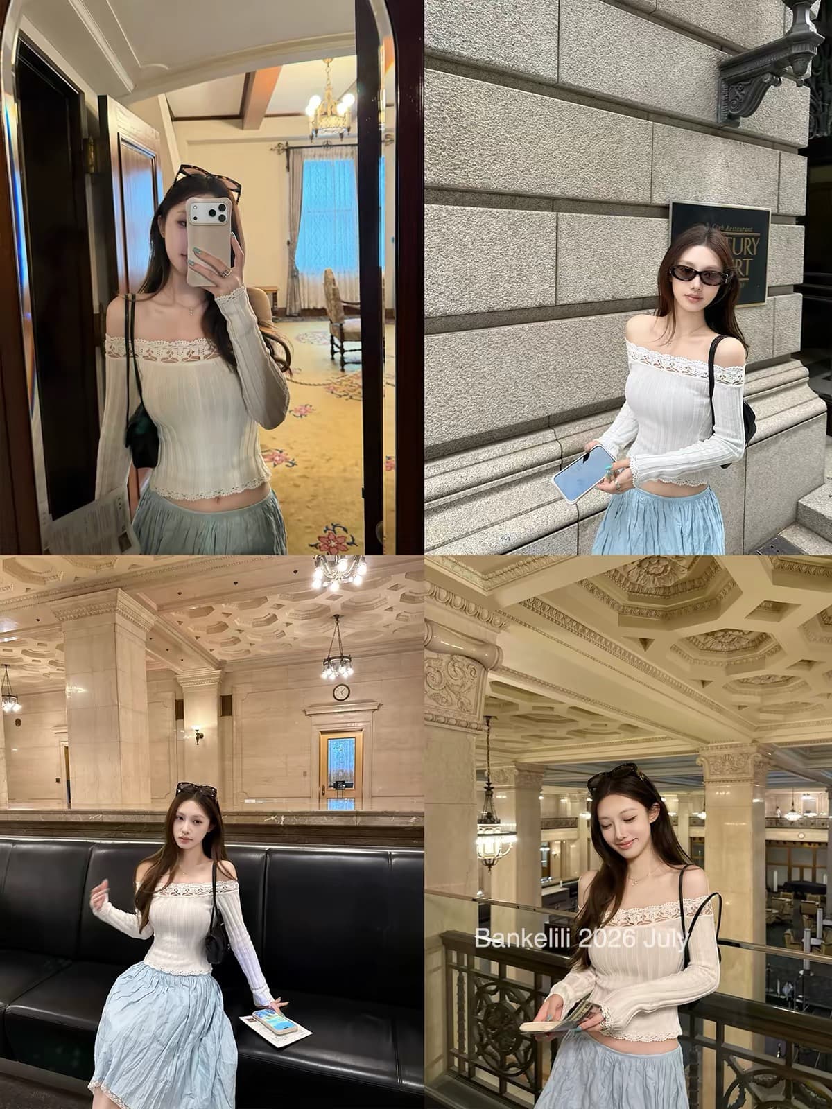 밤나무 코코아 bankelili 향기로운 분위기 달콤한 천 새싹 수공 자수 순면 홀로우 아웃 긴팔 니트 스웨터 여성 가을 이미지 3