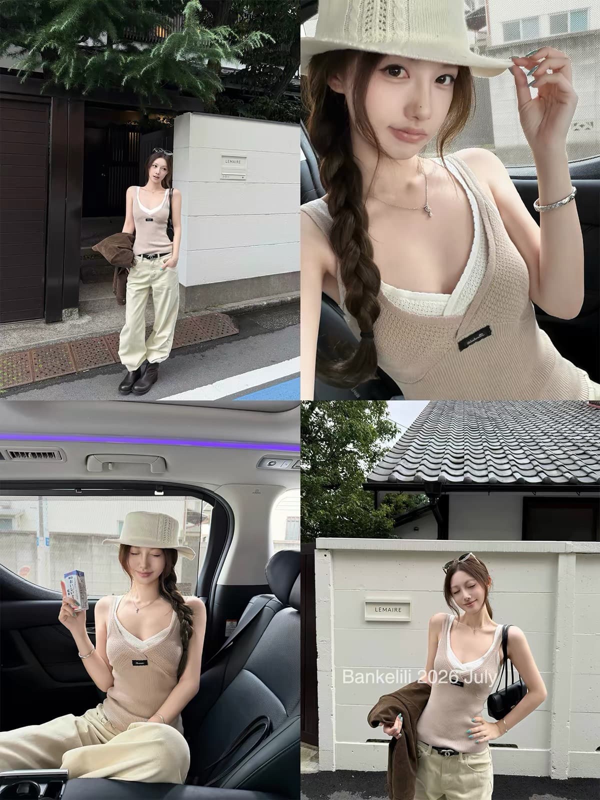 밤나무 코코아 bankelili 재능 인사이드 가져 가라. 한 부서 소녀 센스 V넥 몸매 가꾸기 다용도 슬립 여성 상세 이미지 3