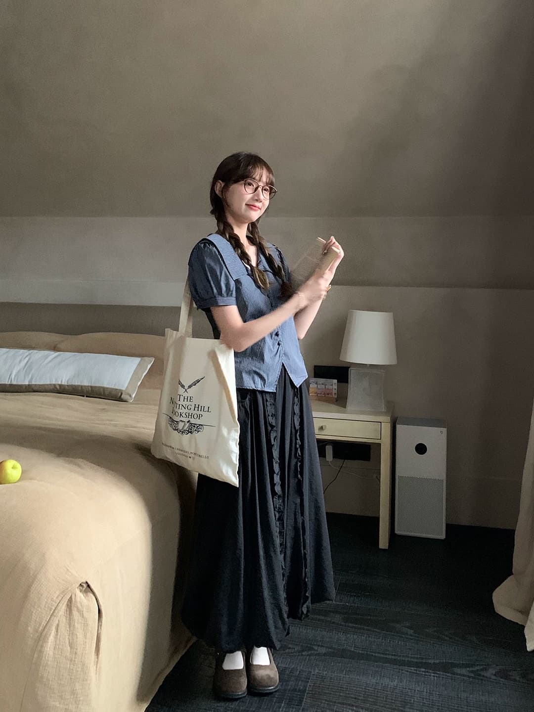 토지 작은 그룹 레트로 스트라이프 반팔 셔츠 봄 새로운 한 부서 레트로 품격 학원 연령 감소 달콤함 맨위 이미지 4