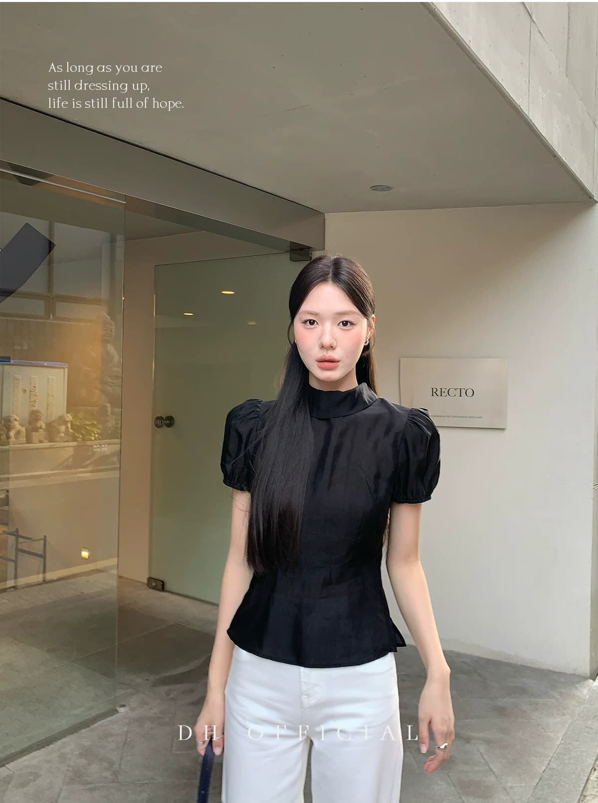 dh 대 꽃 부유 한 가족 유럽 니켈 큐프라 한 부서 품격 스탠드 칼라 리본 디자인 허리 수축 커브 센스 여성 셔츠