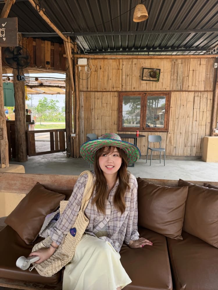 doudou 여드름 체크무늬 긴팔 여성 셔츠 봄 여름 새로운 출퇴근 착용 가져 가라. 루즈핏 자외선 차단 재킷 체크무늬 맨위 상세 이미지 4