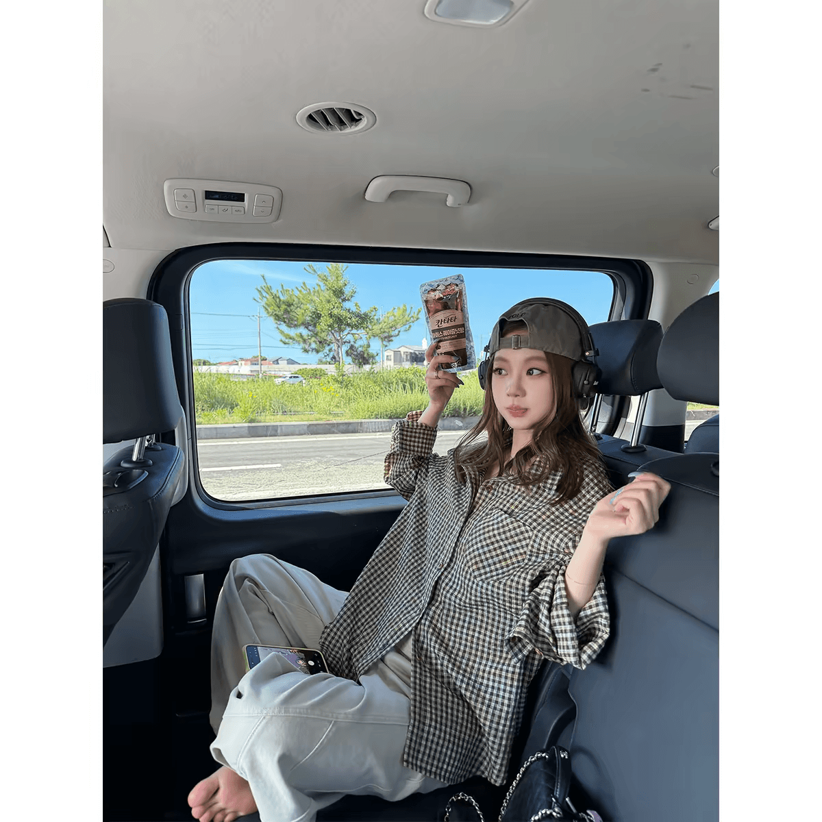im ~까지 체크무늬 메모장 폴로 칼라 루즈핏 격자 무늬 셔츠 슬림해 보이는 여성 다용도 맨위 이미지 3