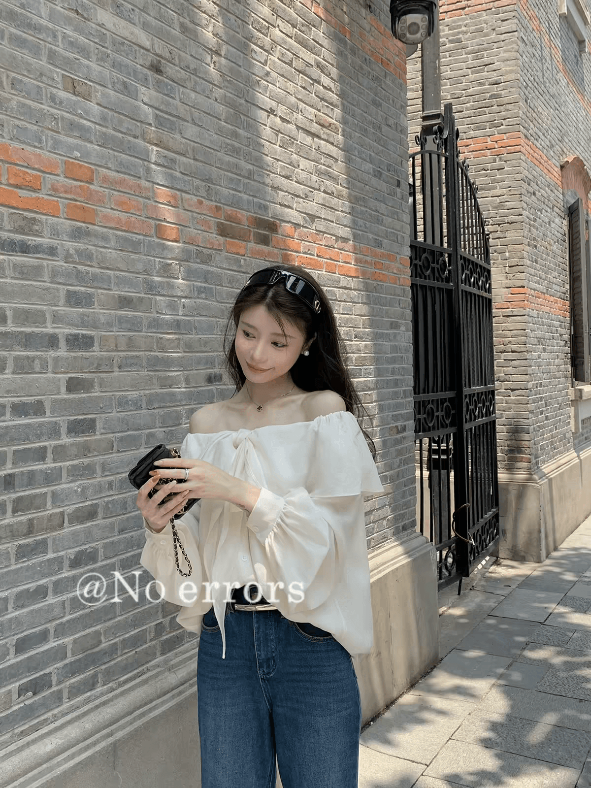 아니요 오류 no errors 주간 실크 아세트산 둘 착용 폴로 칼라 나비 매듭 셔츠 프랑스식 프릴 레이스업 맨위 이미지 3