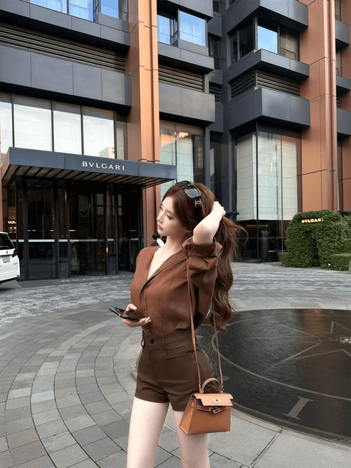 골드 스와 하나 파란색 긴팔 셔츠 2026 여름 한국 스타일 루즈핏 긴팔 태양 보호 셔츠 chic 맨위 이미지 3