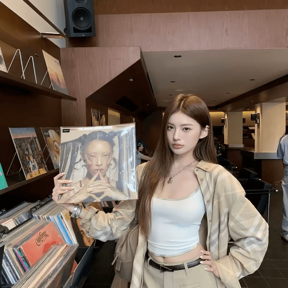 지구 가게 miu 부서 레트로 체크무늬 긴팔 여성 셔츠 이른 가을 캐주얼 연령 감소 느슨함 센스 루즈핏 체크무늬 맨위 상세 이미지 3