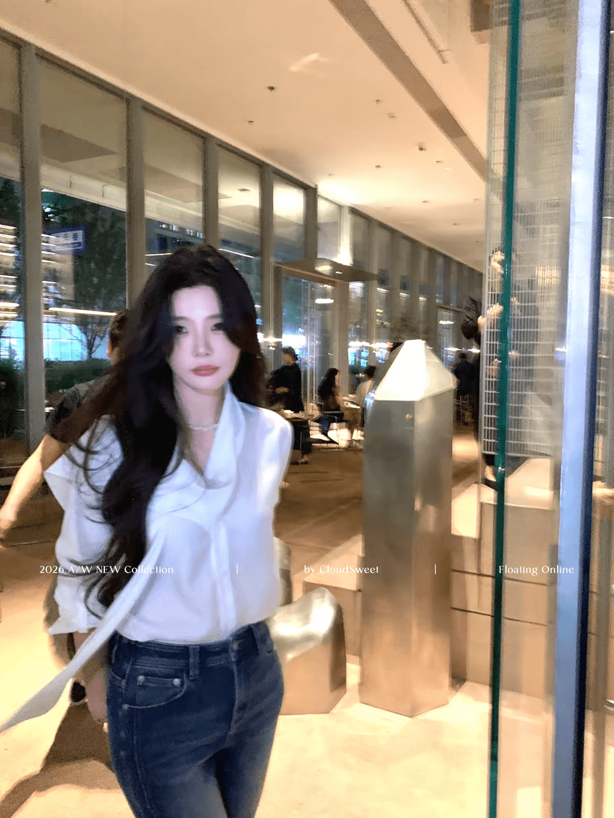 cloudsweet 흰 구름 달콤한 높음 지혜 출퇴근 실크 아세트산 화이트 셔츠 모달 리본 맨위 긴팔