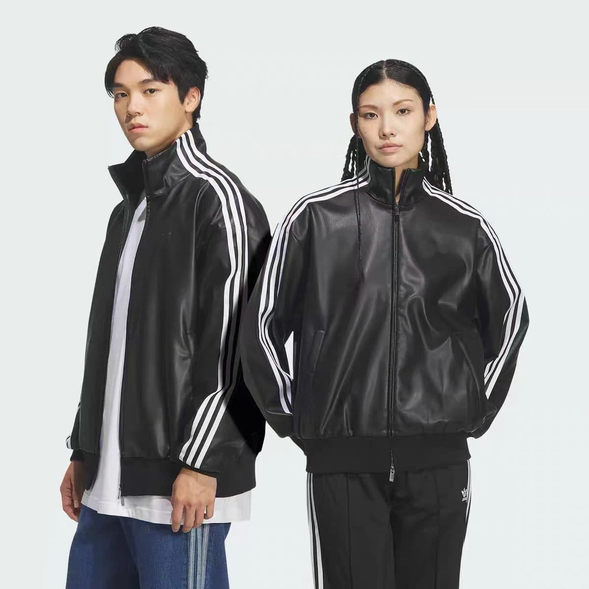 2026 가을 커플 섹션 패션 트렌드 캐주얼 레트로 운동 루즈핏 모조 가죽 재킷 재킷 상세 이미지 1