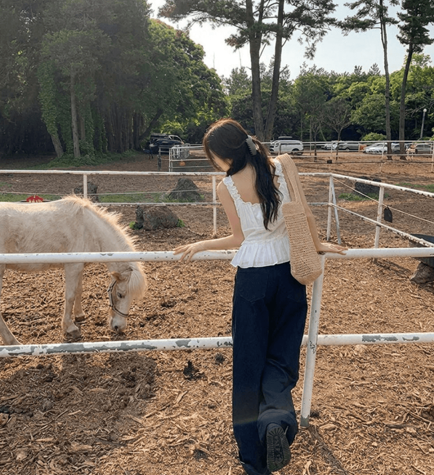 여름 프랑스식 광장 칼라 레이스업 요금 레이스 허리 수축 슬림해 보이는 인사이드 가져 가라. 품격 몸매 가꾸기 맨위 외출용 캐미솔 상세 이미지 8