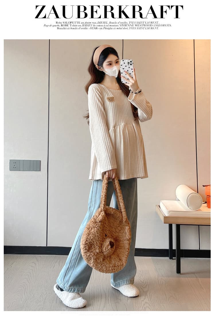 실사 새로운 출산 착용 봄 가을 패션 루즈핏 캐주얼 슬림해 보이는 인사이드 가져 가라. 기본 셔츠 맨위 상세 이미지 14