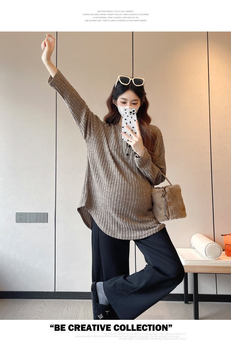 실사 새로운 출산 착용 봄 가을 패션 루즈핏 캐주얼 슬림해 보이는 인사이드 가져 가라. 기본 셔츠 맨위 상세 이미지 18