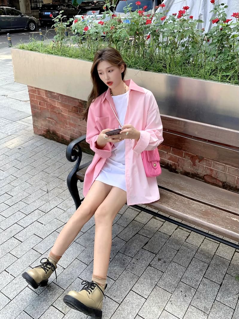 디자인 센스 배색 패치워크 자외선 차단 여성 셔츠 2026 여름 패션 작은 대중 루즈핏 한국 스타일 셔츠 재킷 ins 상세 이미지 10