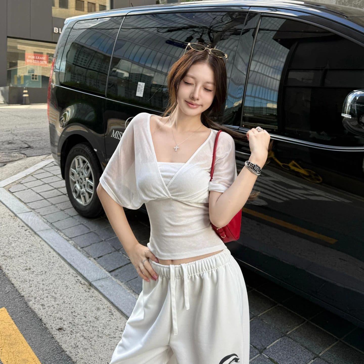 원본 천 수 있습니다. 훌륭함 실크 눈꽃 면 사람들 면 주간 실크 리브 여름 새로운 몸매 가꾸기 슬림해 보이는 쇼트 스타일 맨위 이미지 3