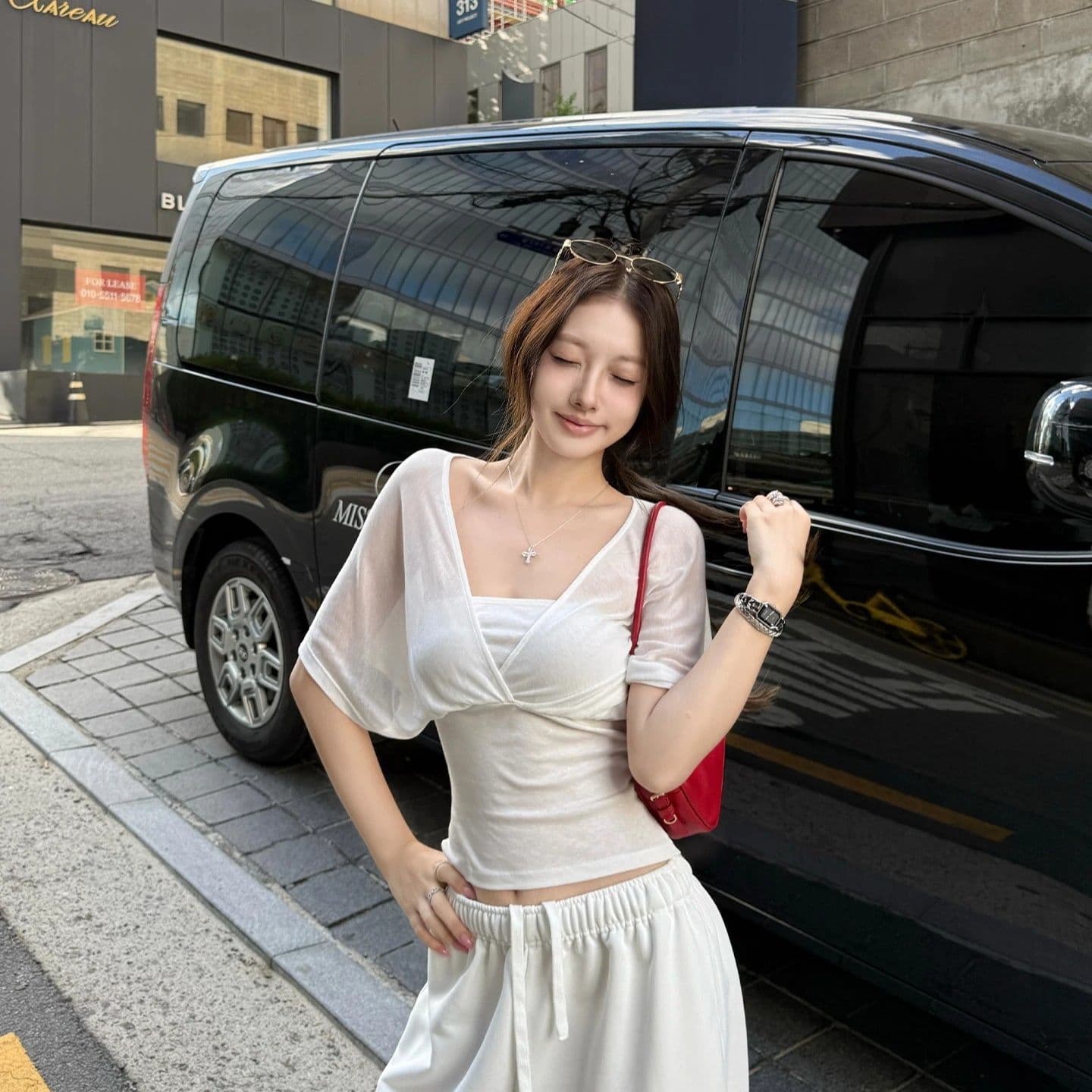원본 천 수 있습니다. 훌륭함 실크 눈꽃 면 사람들 면 주간 실크 리브 여름 새로운 몸매 가꾸기 슬림해 보이는 쇼트 스타일 맨위 상세 이미지 8