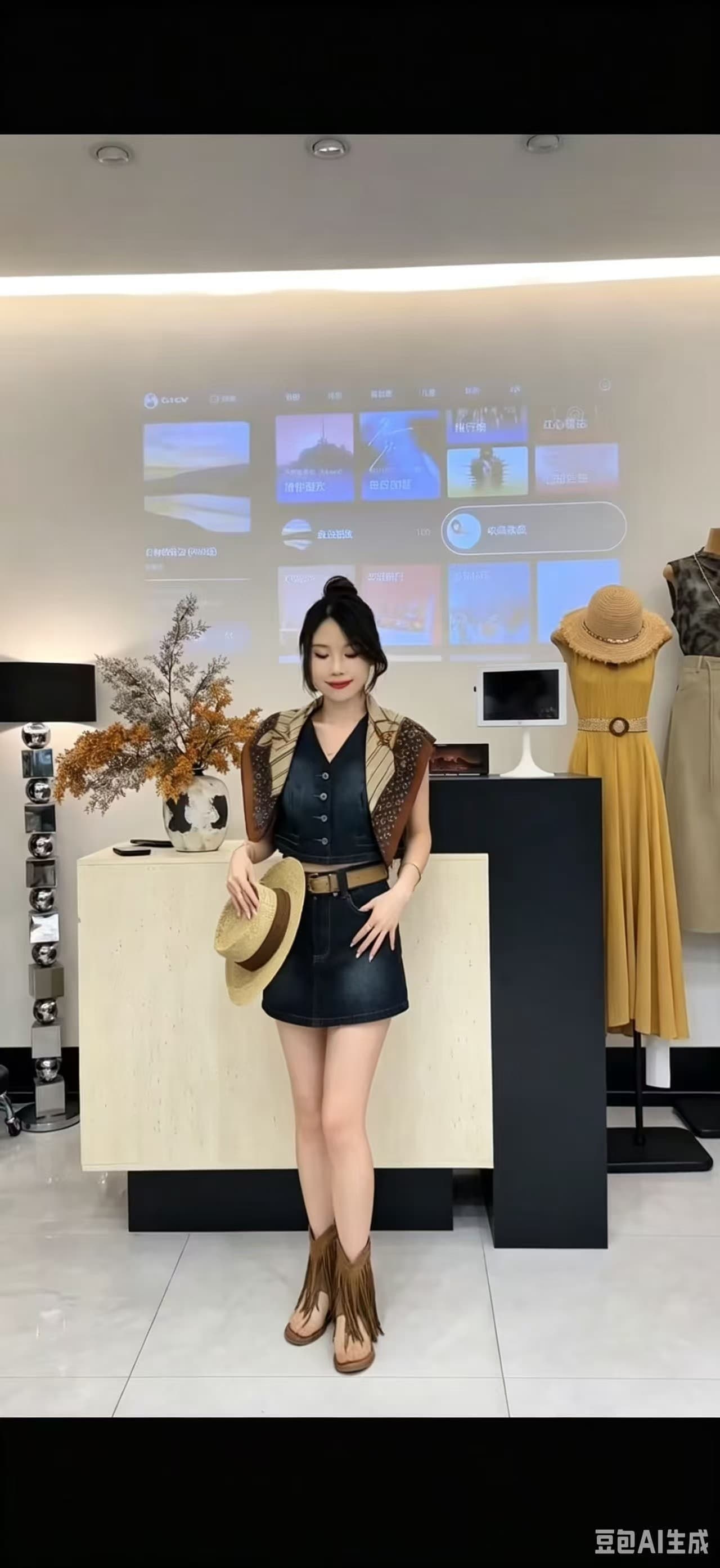 오래된 돈 바람 레트로 패션 세트 여성 여름 얇은 스타일 디자인 센스 셔츠 하이웨이스트 슬림해 보이는 반신 스커트 투피스 세트 트렌디 상세 이미지 1