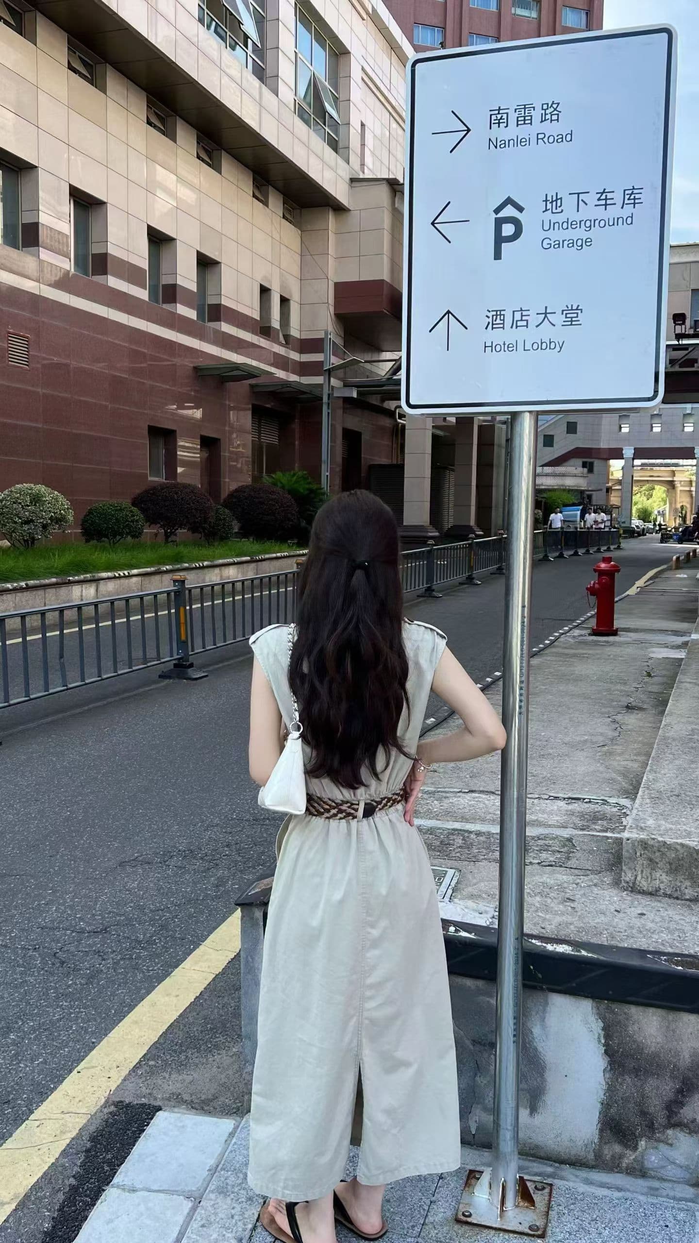 새로운 한국 스타일 패션 품격 다용도 슬림해 보이는 캐주얼 Feifei 소매 데님 드레스 벨트 투피스 세트 이미지 4