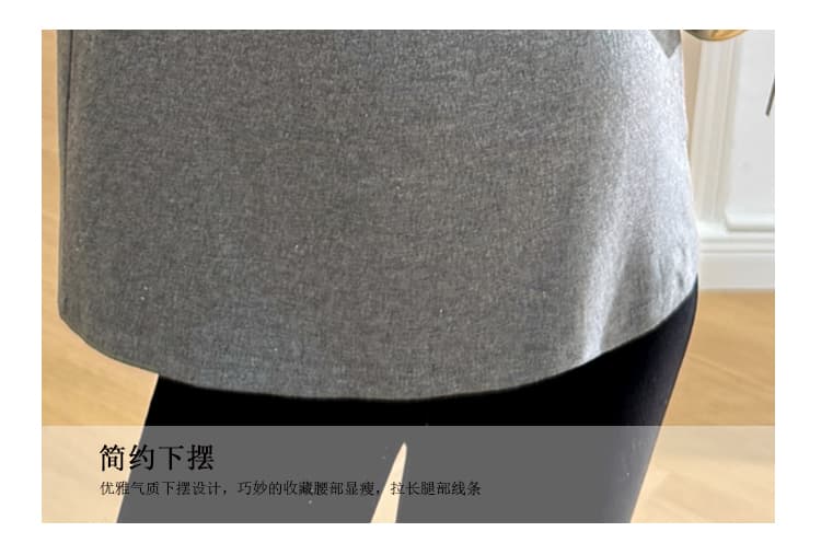 실사 신제품 2026 임산부 가을 의상 품질 새로운 루즈핏 패션 트렌디 엄마 다용도 캐주얼 맨위 상세 이미지 7