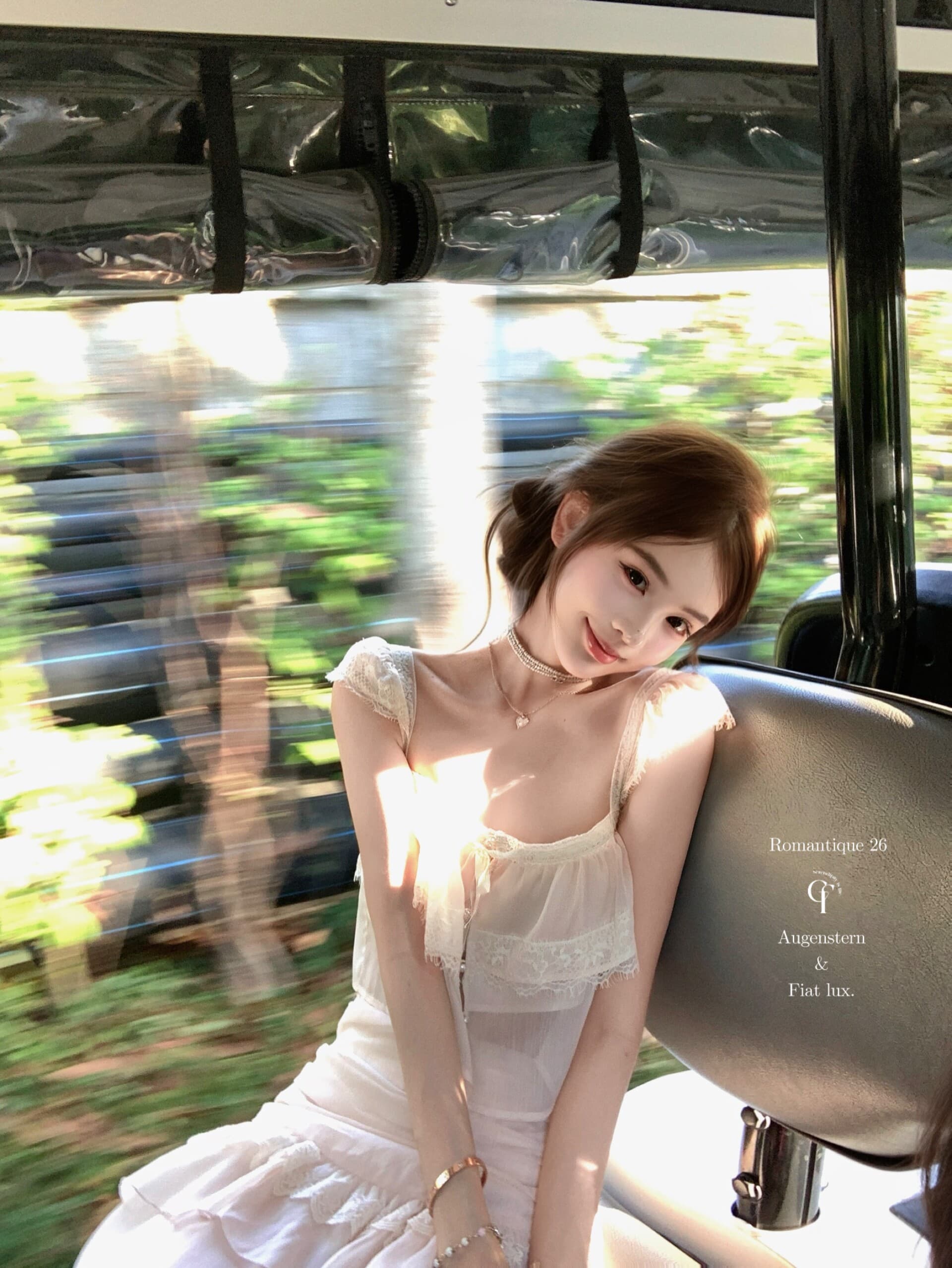늦게 우산 우산 26 ss 핑크색 산호초 편지 ch1oe 레이스 짧은 맨위 주름 롱 스커트 미니 스커트 세련된 세트 상세 이미지 19