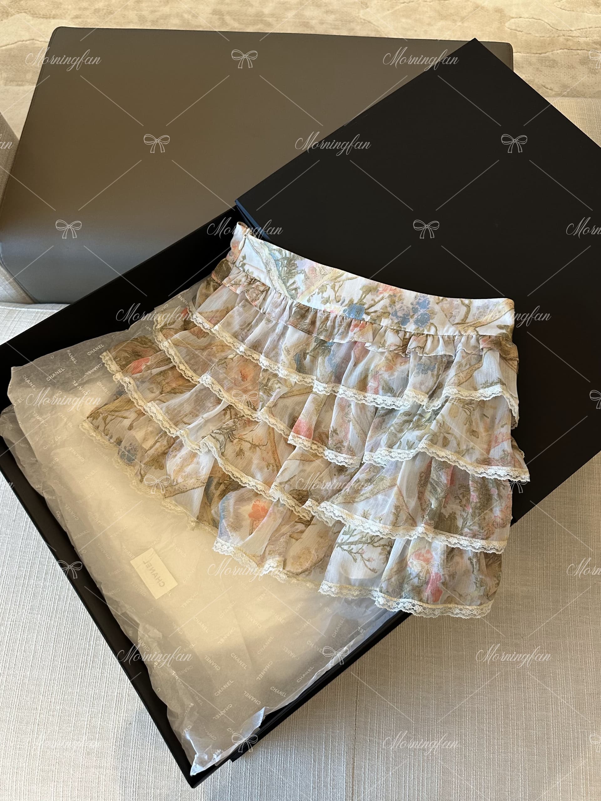 안녕하세요. 팬 팬 메두사 초여름 고유 한 아름다운 세트 불규칙 레이스 슬립 반신 케이크 드레스 상세 이미지 3