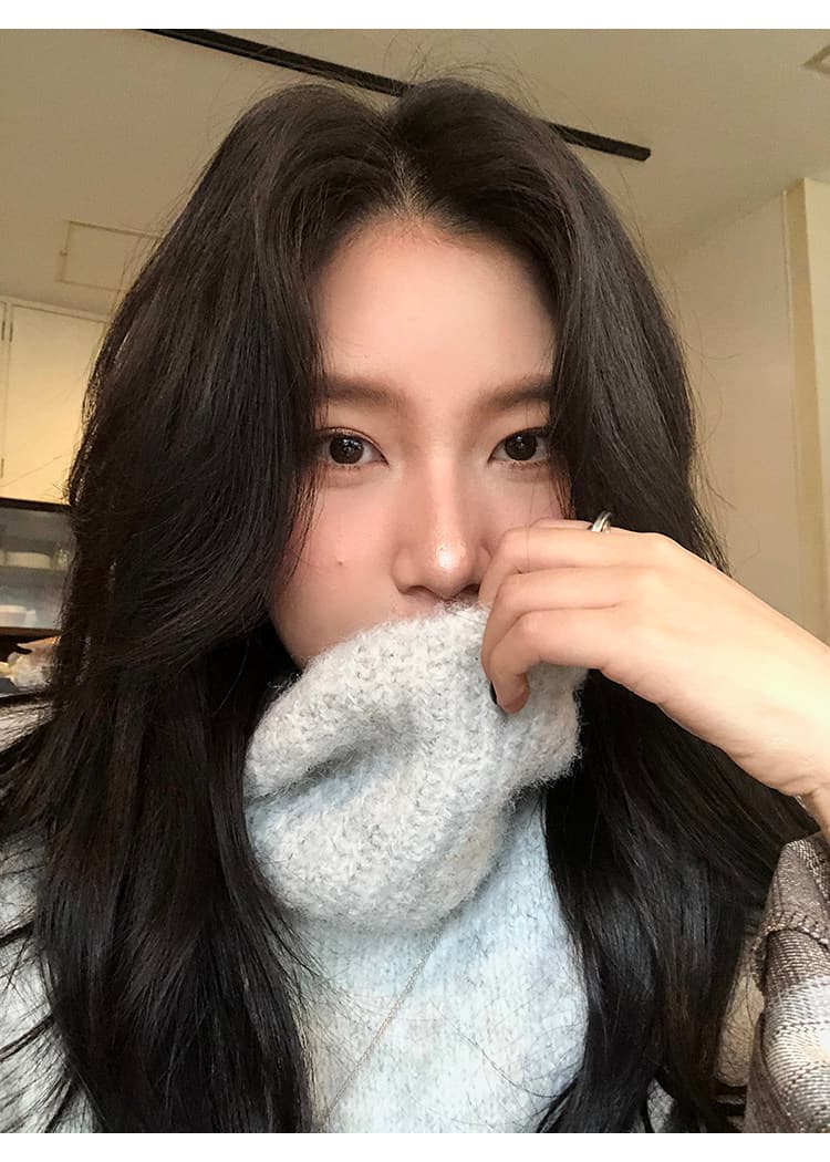 daqianwithu 한 부서 터틀넥 조끼 스웨터 여자 느긋한 느슨함 센스 다용도 스택 착용 민소매 맨위 상세 이미지 21