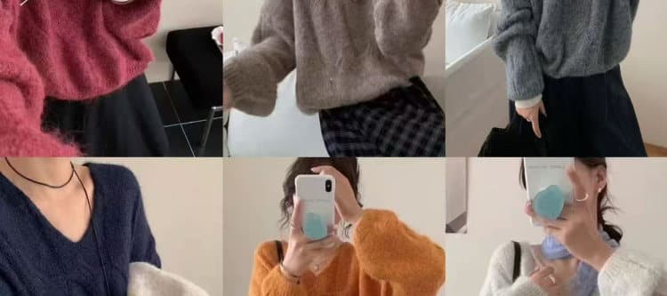 한 부서 느긋한 바람 V넥 꽈배기 니트 스웨터 여자 가을 겨울 착용 가져 가라. 부드러운 찹쌀 슬림해 보이는 루즈핏 맨위 여성 새로운 상세 이미지 6