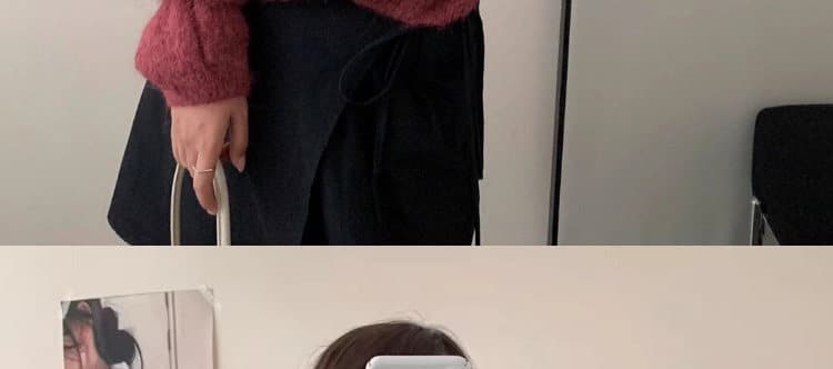 한 부서 느긋한 바람 V넥 꽈배기 니트 스웨터 여자 가을 겨울 착용 가져 가라. 부드러운 찹쌀 슬림해 보이는 루즈핏 맨위 여성 새로운 상세 이미지 10