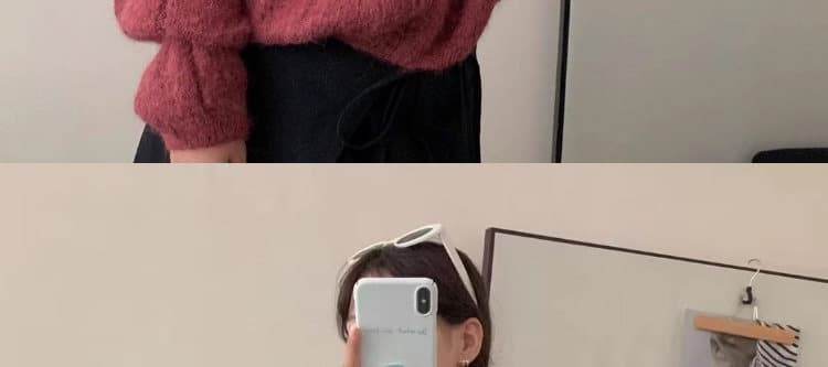 한 부서 느긋한 바람 V넥 꽈배기 니트 스웨터 여자 가을 겨울 착용 가져 가라. 부드러운 찹쌀 슬림해 보이는 루즈핏 맨위 여성 새로운 상세 이미지 18