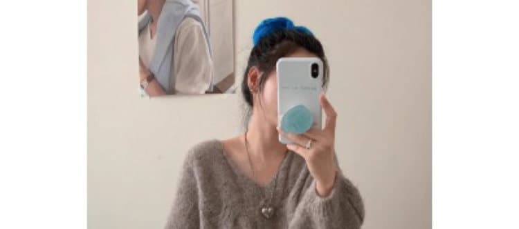 한 부서 느긋한 바람 V넥 꽈배기 니트 스웨터 여자 가을 겨울 착용 가져 가라. 부드러운 찹쌀 슬림해 보이는 루즈핏 맨위 여성 새로운 상세 이미지 30