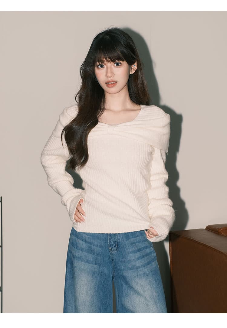 과수원 따뜻한 제직 신년 로브 빨간색 스웨터 니트 스웨터 여성 가을 겨울 인사이드 가져 가라. 디자인 센스 맨위 이미지 2