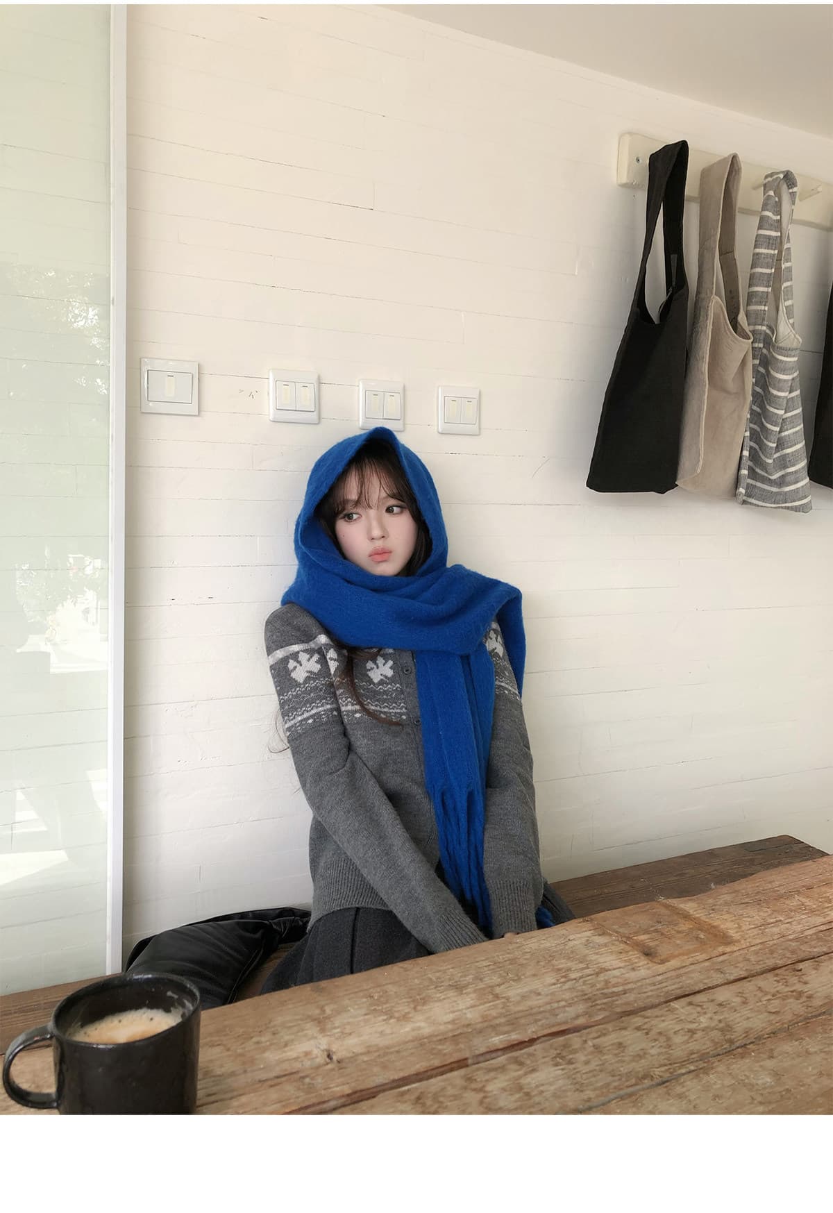 neurcz 라운드 넥 오픈 가디건 쇼트 스타일 공정한 섬 스웨터 여자 가을 겨울 슬림해 보이는 느긋한 바람 몸매 가꾸기 오픈 가디건 맨위 로드 중 상세 이미지 27