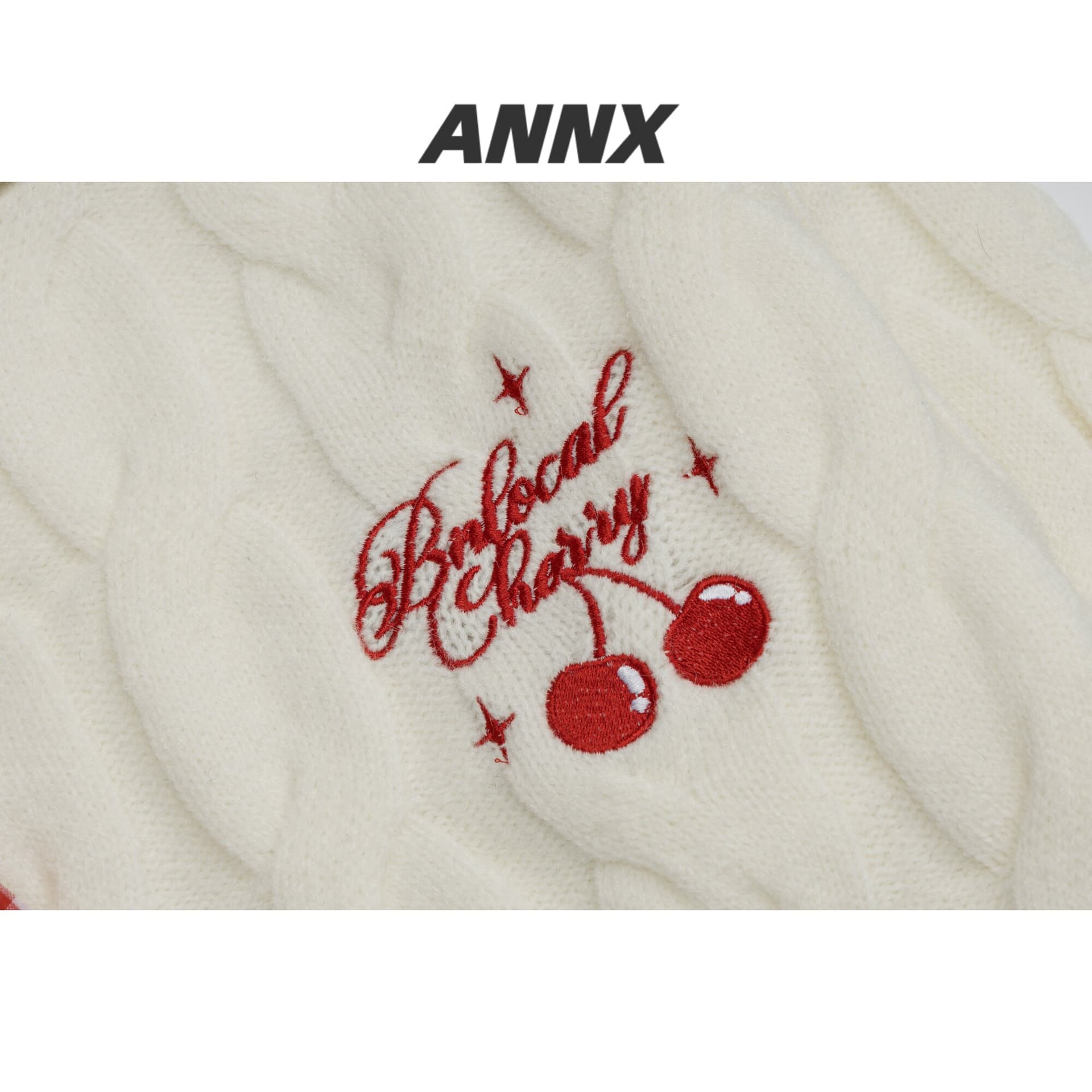 annx2026 아메리칸 레트로 체크무늬 나비 매듭 스트랩 비스듬한 어깨 스웨터 여자 디자인 센스 비스듬한 어깨 종류 니트 스웨터 트렌디 이미지 4