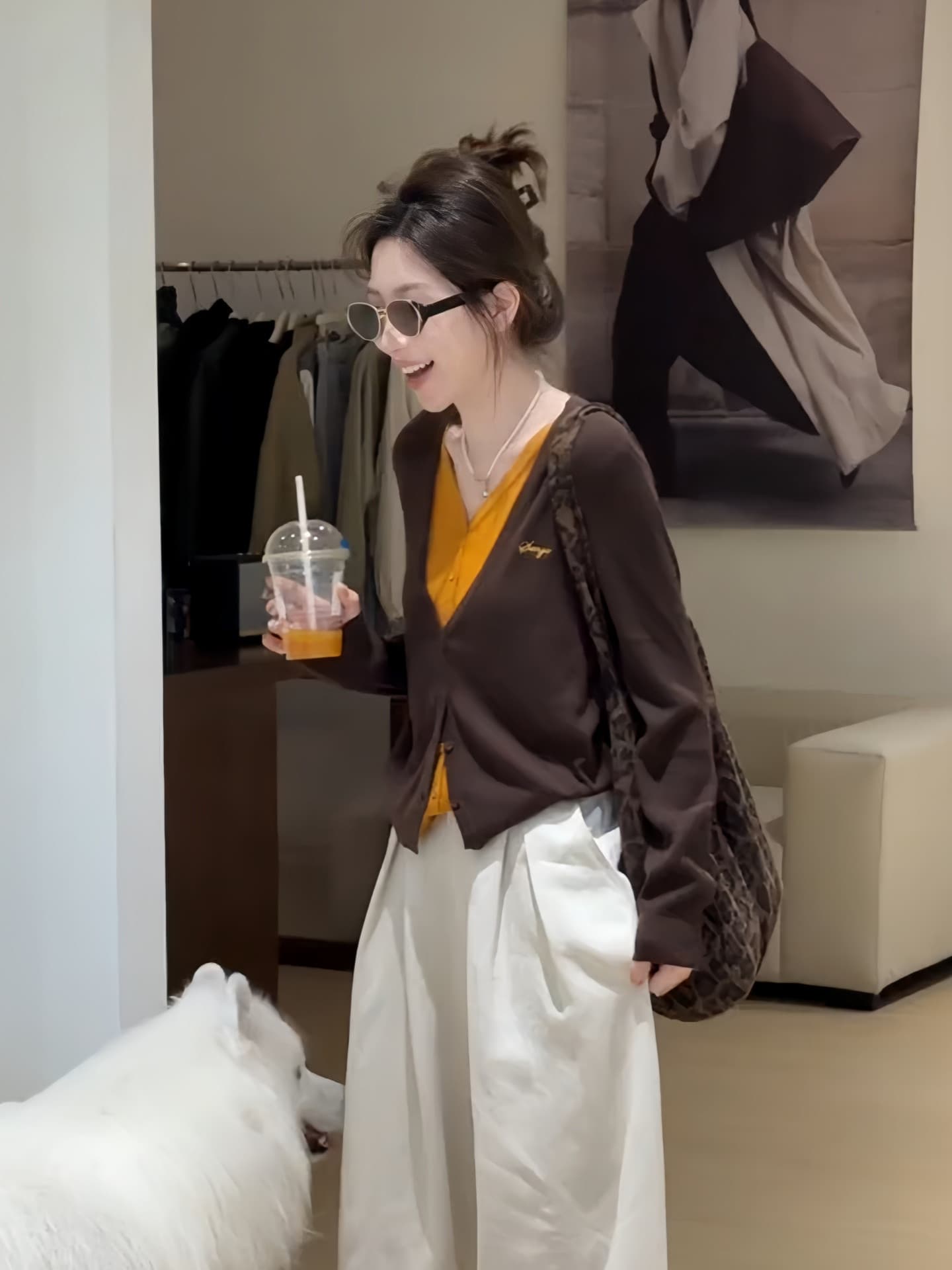 한 부서 착용 가져 가라. 회색 페이크 레이어드 니트 오픈 가디건 여성 조기 가을 chic Chic 슈퍼 잘 생긴 싱글 착용 쇼트 스타일 맨위 상세 이미지 3