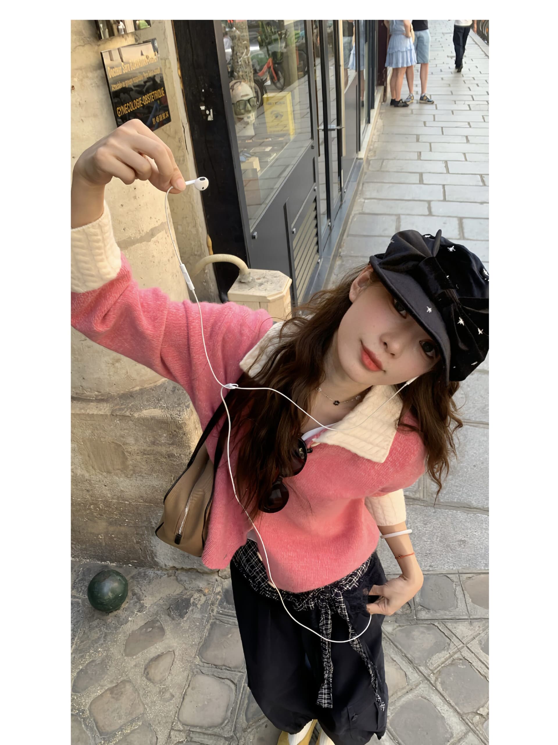 우유 서리 불 용 쿠에 이른 가을 26 한 Guote 토닝 플러시 양모 니트 카디건 코트 맨위 여성 스웨터 상세 이미지 7