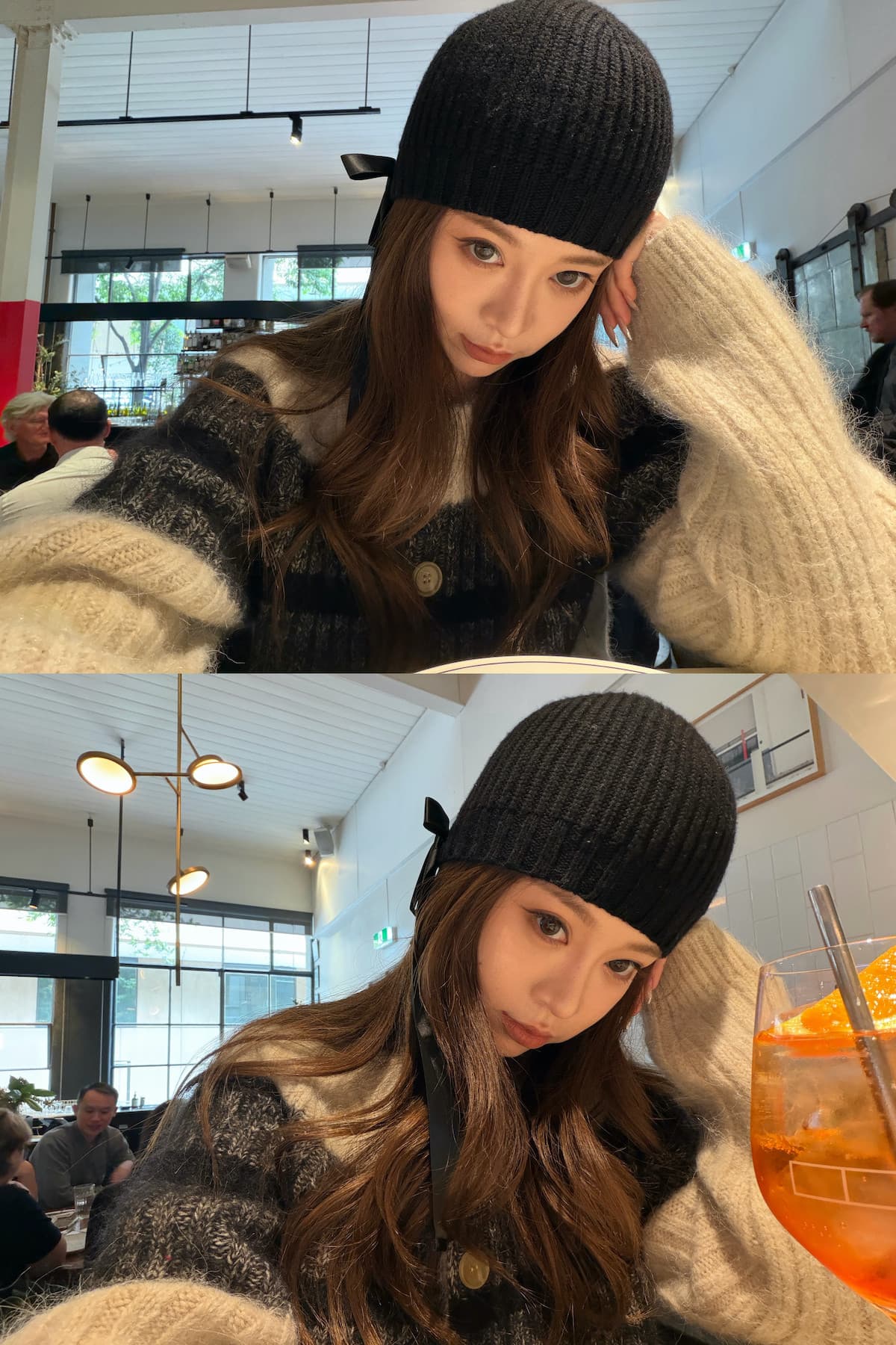 xzz charmingl chl0e 슈퍼 두꺼운 양 낙타 털 니트 오픈 가디건 여성 인사이드 가져 가라. 스웨터 코트 겨울 맨위 상세 이미지 7