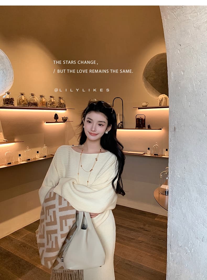 lilylikes 矜贵 자매 센스 양모 부드러운 찹쌀 고급 질감 하나 슬라이스 불규칙 맨위 반 스커트 세트 상세 이미지 21