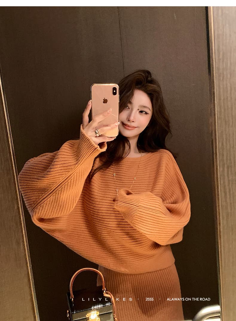 lilylikes 矜贵 자매 센스 양모 부드러운 찹쌀 고급 질감 하나 슬라이스 불규칙 맨위 반 스커트 세트 상세 이미지 34