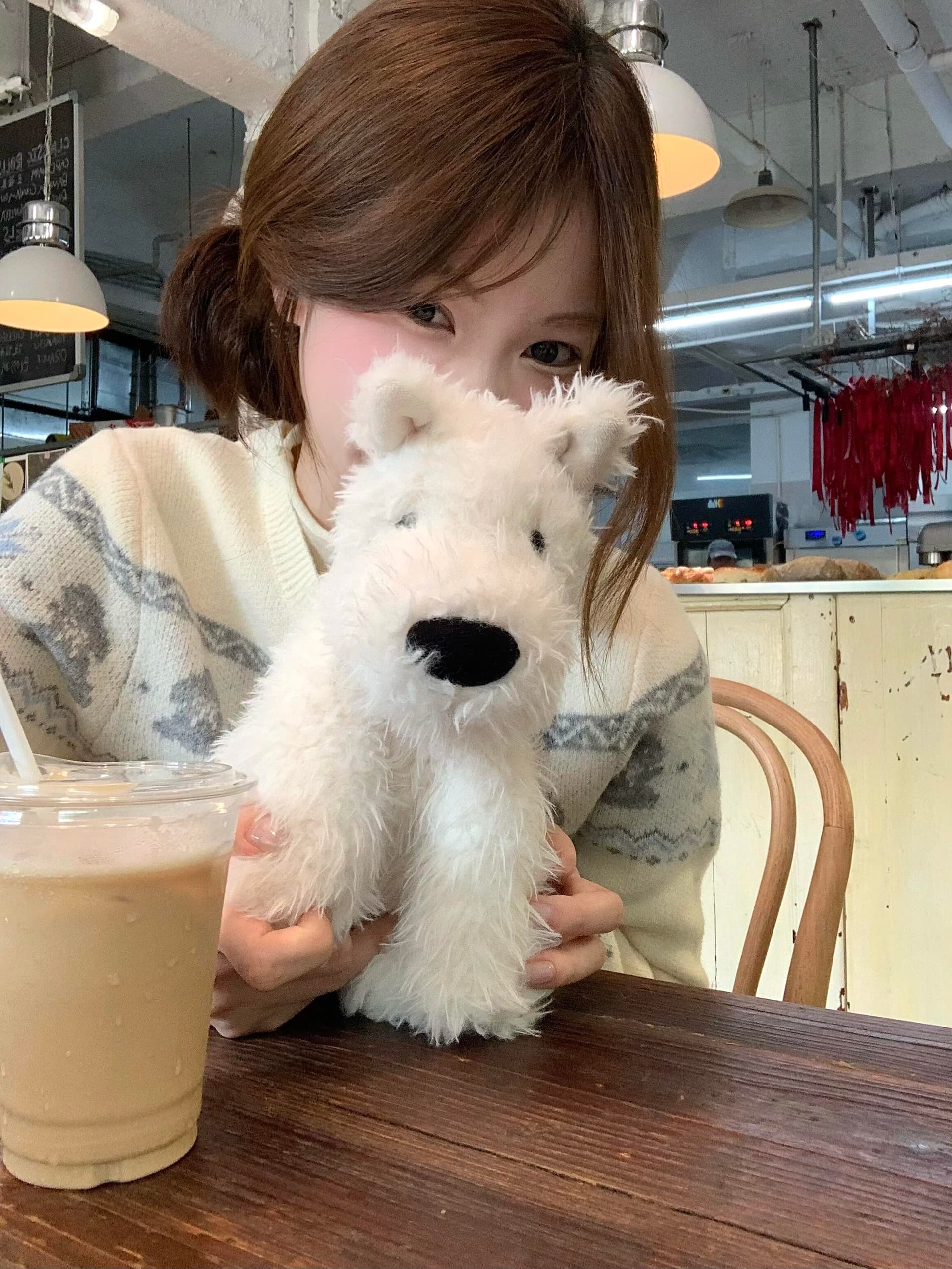 가을 분위기 센스 새로운 한 부서 레트로 자카드 오픈 가디건 배색 라운드 넥 니트 여성 코트 루즈핏 외부 가져 가라. 스웨터 상세 이미지 10