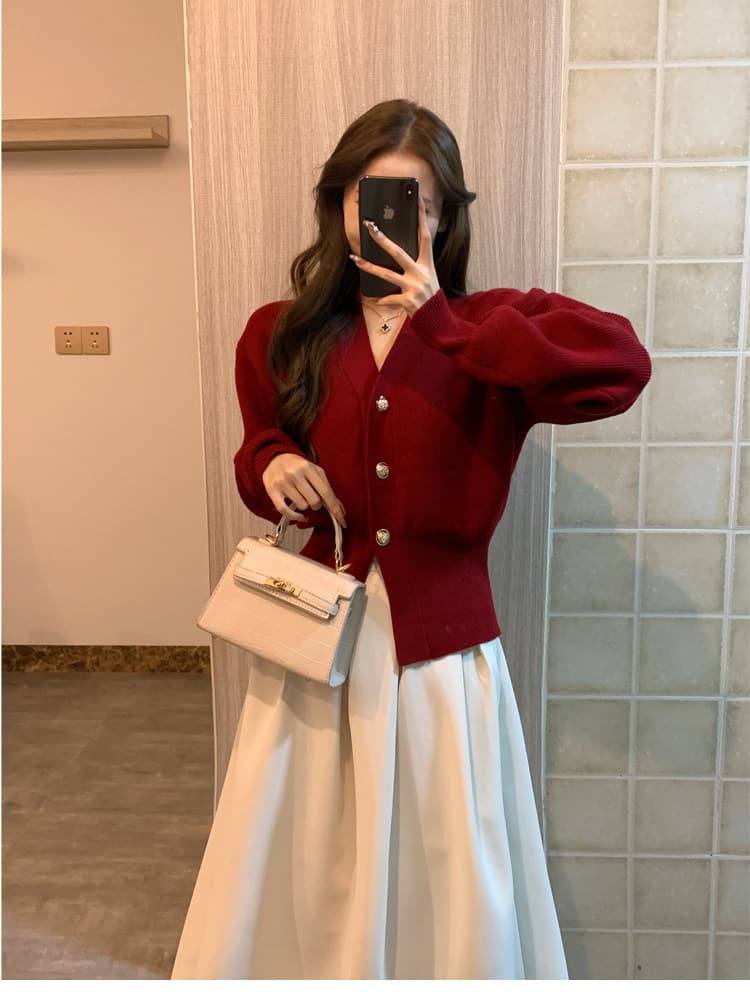 프랑스식 검정색 작은 샤넬 스타일 스웨터 오픈 가디건 여성 봄 가을 디자인 센스 작은 대중 허리 수축 품격 니트 맨위 재킷 상세 이미지 8