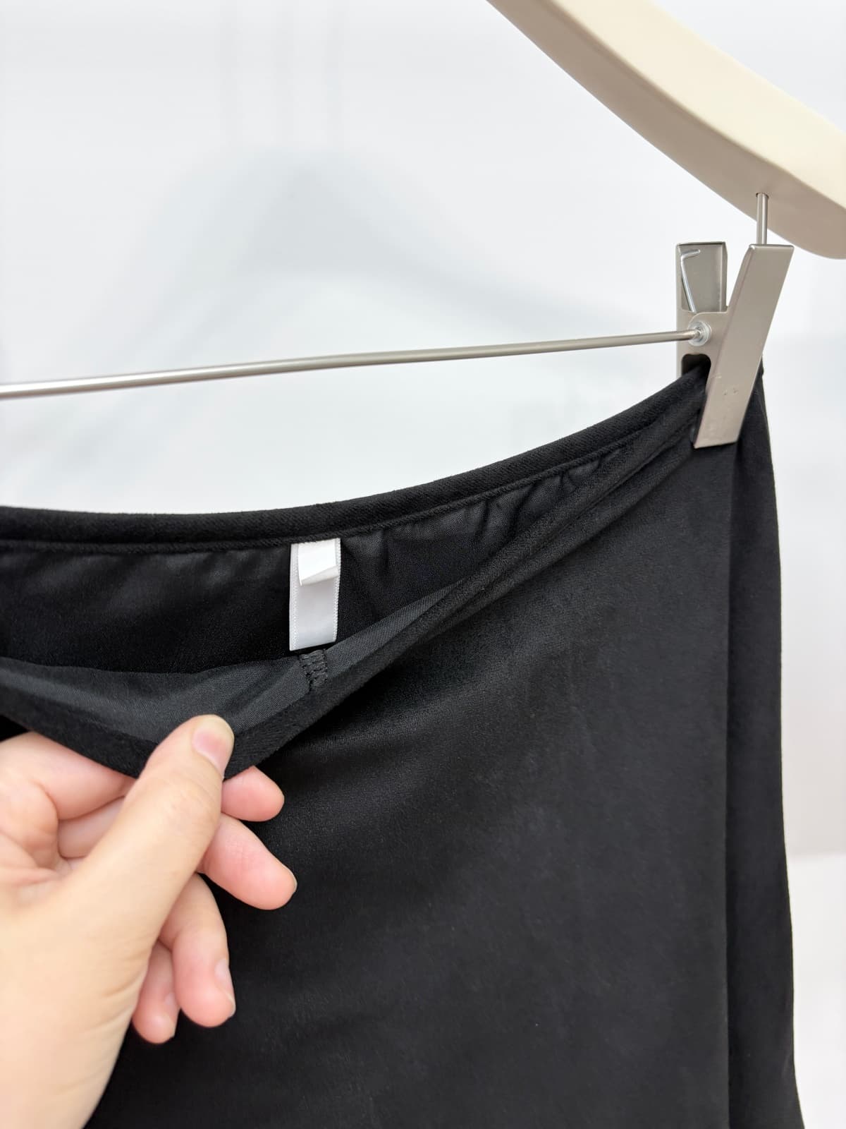실사 가을 새로운 한 부서 다용도 한 마디 반신 스커트 달콤함 디자인 센스 나비 넥타이 스웨이드 원단 미니 스커트 상세 이미지 13